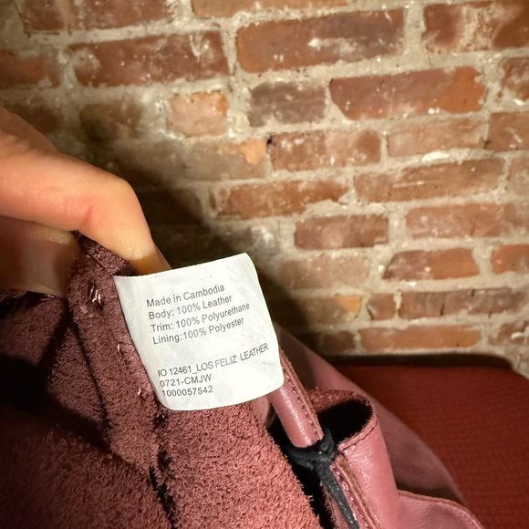 The Sak Burgundy Leather Tote Bag with Tassels - Picture 9 of 9